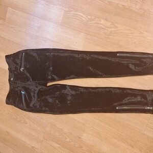 J Brand Black Velvet Trousers